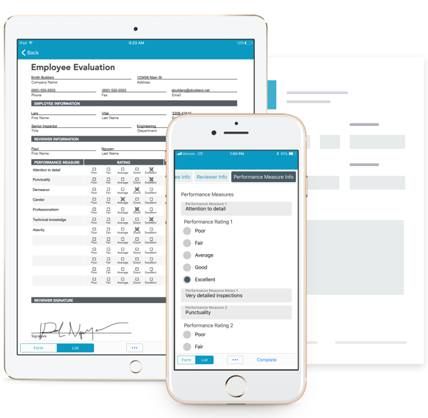 Employee Evaluation Forms on any device