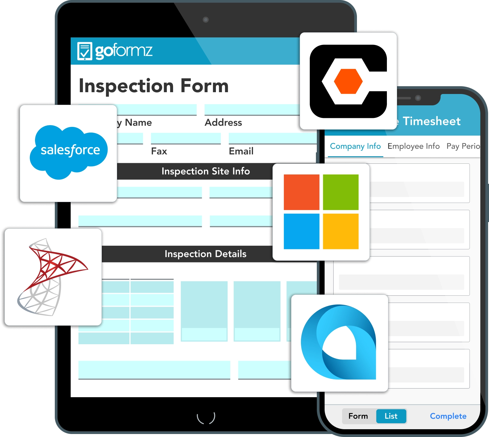  Integrate your digital forms with any mobile field service software.